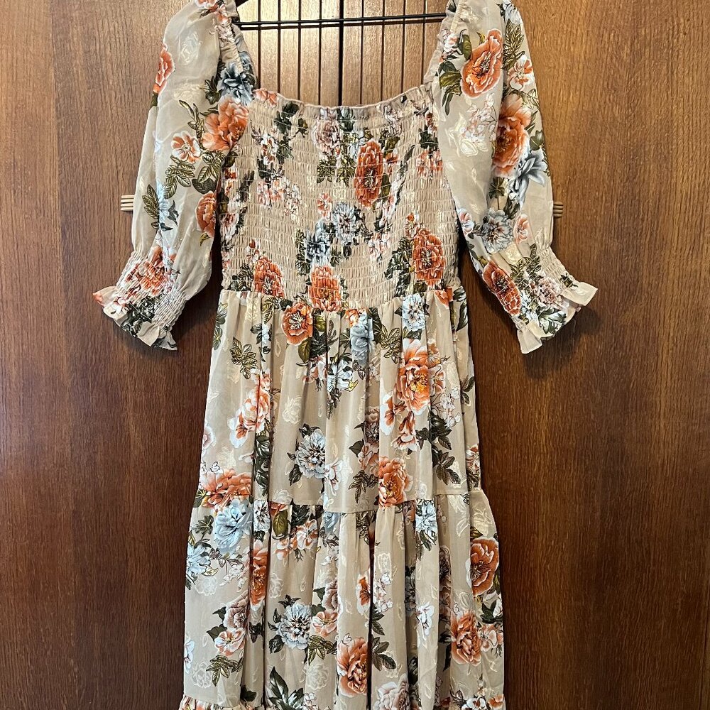 Baltic Born Fabian Jacquard Midi Dress - Maternity Dress Bump Friendly